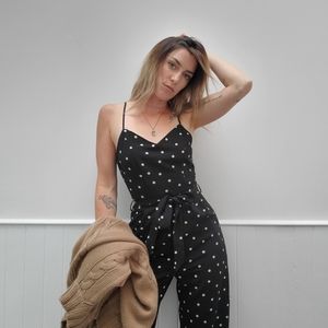 Monteau Black polka dot Jumpsuit size XS